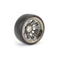 FAST1355BC-D19-Drift wheels D1 chrome black 20 spokes 26mm 1/10 (4) Fastrax - FAST1355BC-D19