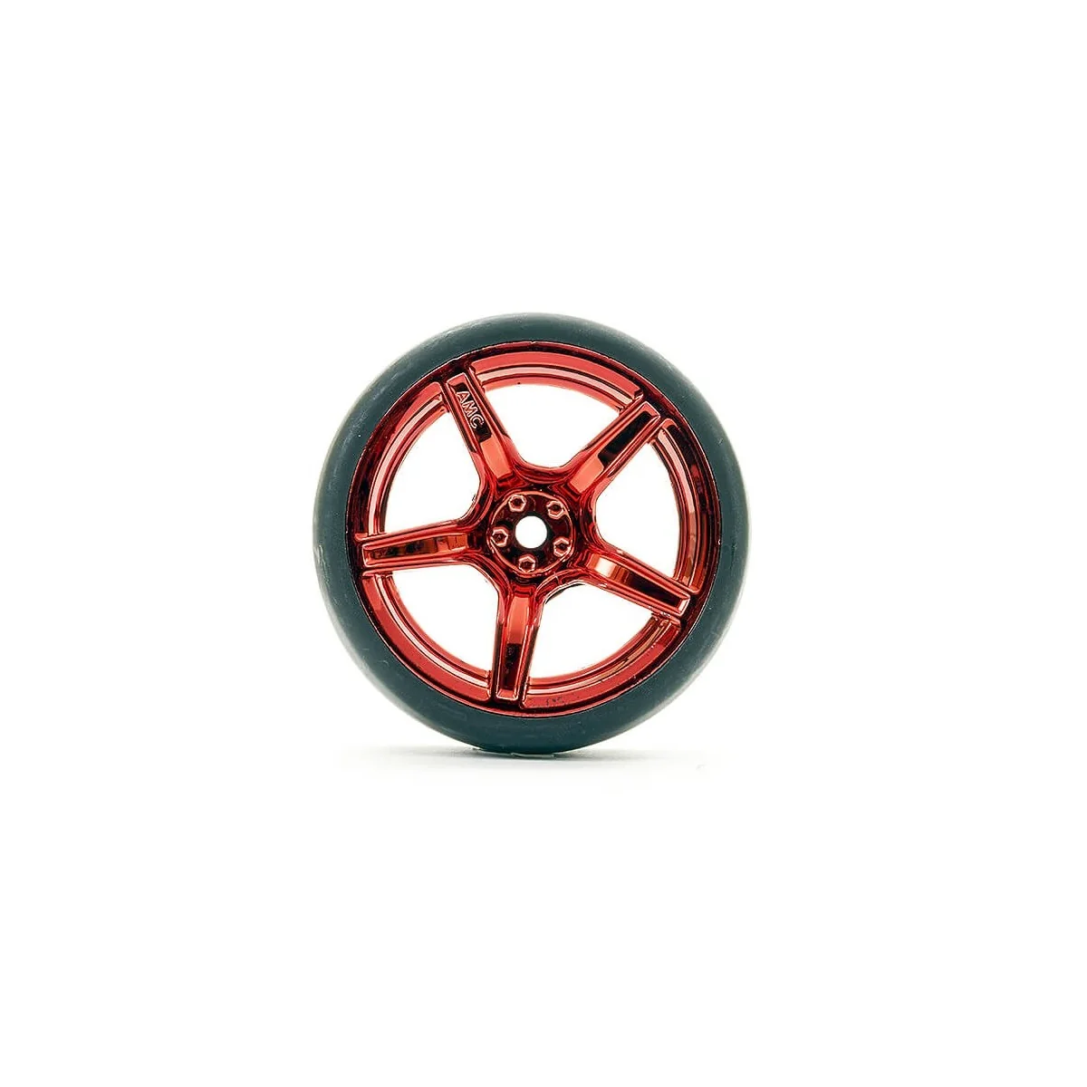 Roues drift D1 rouge brillant 5 rayons 26mm 1/10 (4) Fastrax Fastrax FAST1351MR-D13 - 2