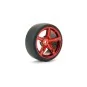 FAST1351MR-D13-Drift wheels D1 bright red 5 spokes 26mm 1/10 (4) Fastrax - FAST1351MR-D13