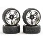 Black chrome track wheels 10 spokes 26mm 1/10 (4) Fastrax Fastrax FAST0096BC - 1 FAST0096BC-Black chrome track wheels 10 spokes 26mm 1/10 (4) Fastrax - FAST0096BC