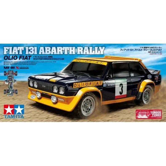 58723-Fiat 131 Abarth Rally MF-01X Kit 1/10 Tamiya