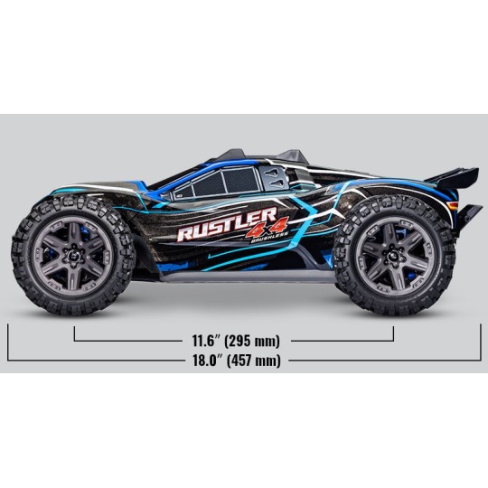 TRX-67164-4-Rustler 4x4 BL-2s 1/10 RTR Traxxas