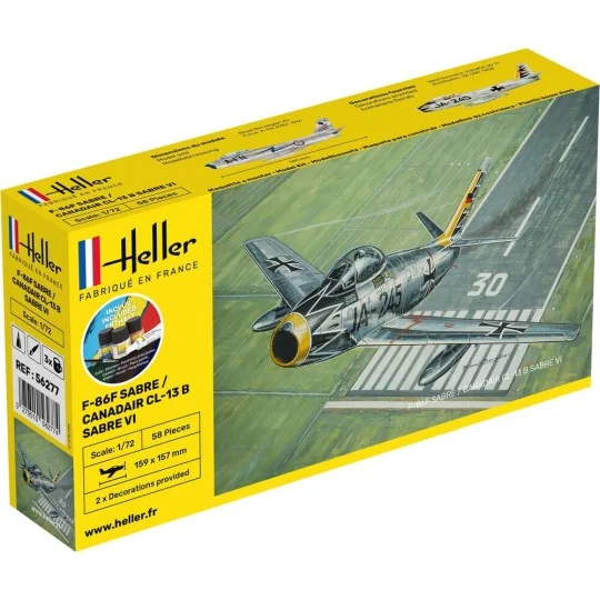 HEL-56277-F-86F Sabre / Canadair CL-13 B Sabre VI 1/72 Heller + glue and paints
