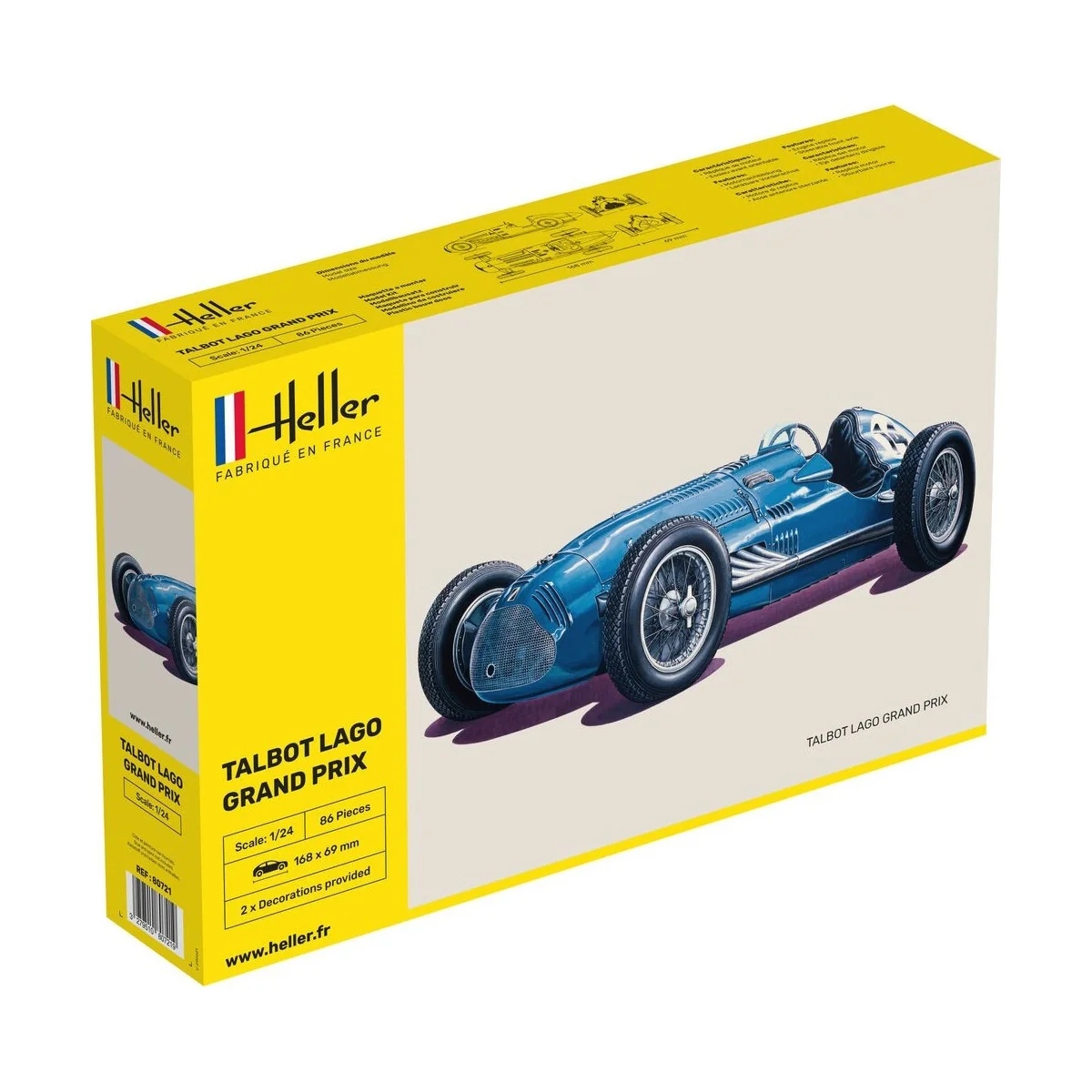 Talbot Lago Grand Prix 1/24 Heller Heller HEL-80721 - 1 Talbot Lago Grand Prix 1/24 Heller Heller HEL-80721 - 1