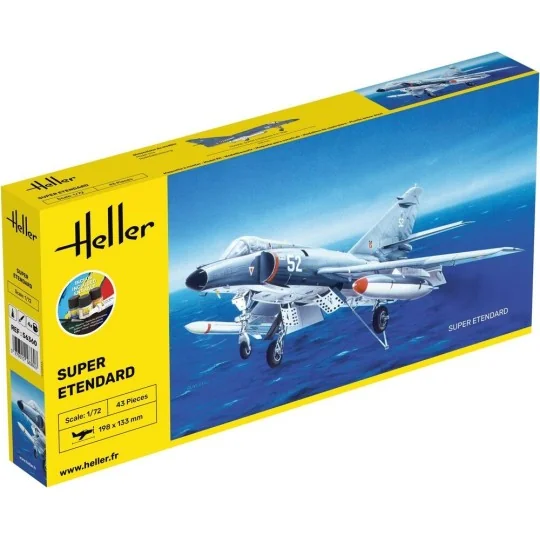 HEL-56360-Super Etendard 1/72 Heller + glue and paints - HEL-56360