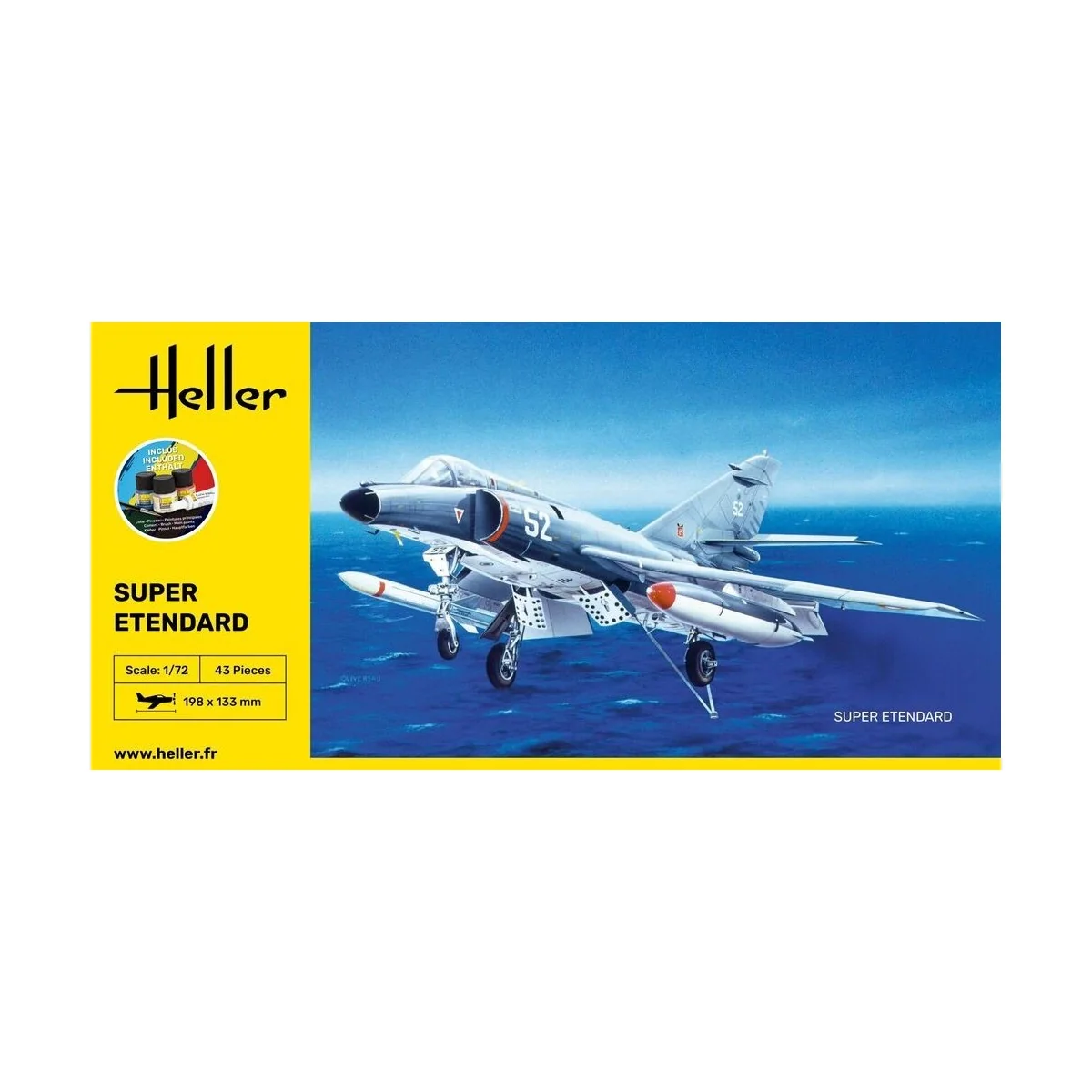Super Etendard 1/72 Heller + colle et peintures Heller HEL-56360 - 2 Super Etendard 1/72 Heller + colle et peintures Heller HEL-56360 - 2