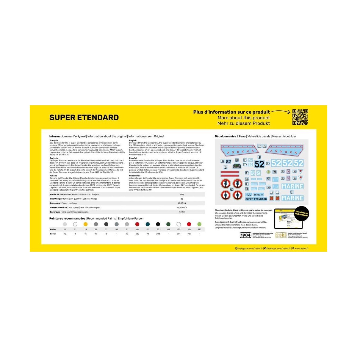 Super Etendard 1/72 Heller + glue and paints Heller HEL-56360 - 2