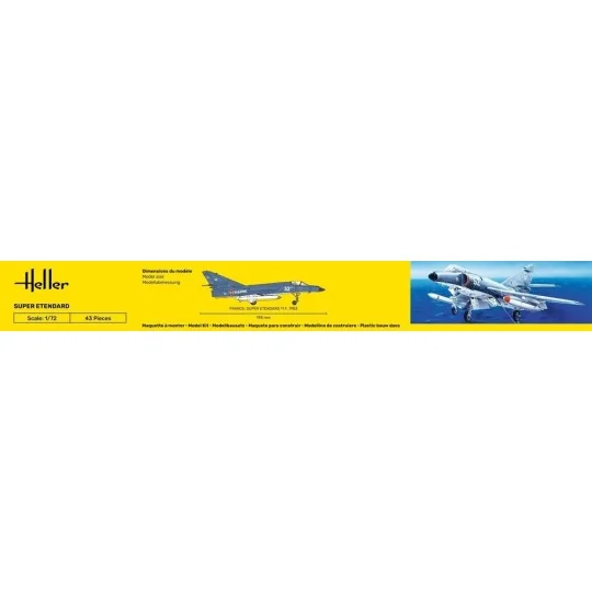 HEL-56360-Super Etendard 1/72 Heller + glue and paints - HEL-56360
