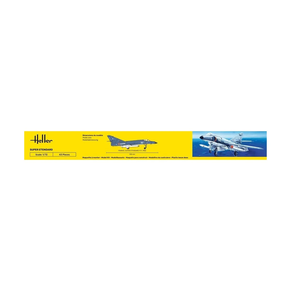 Super Etendard 1/72 Heller + colle et peintures Heller HEL-56360 - 3 Super Etendard 1/72 Heller + colle et peintures Heller HEL-56360 - 3