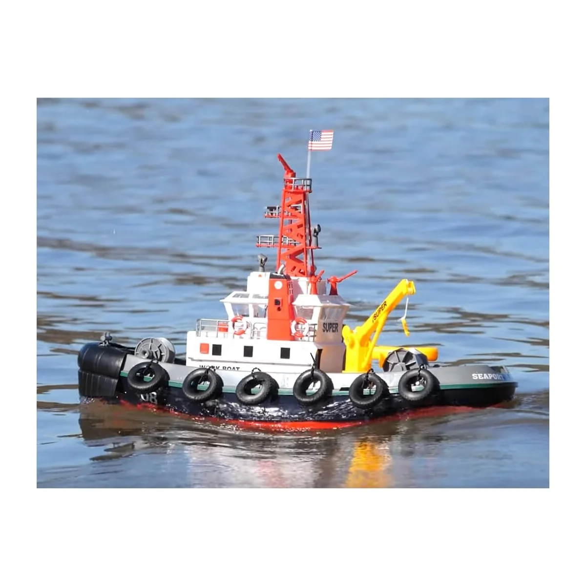 Bateau Remorqueur Word Boat avec jet d'eau RTR Heng Long HL3810 - 18