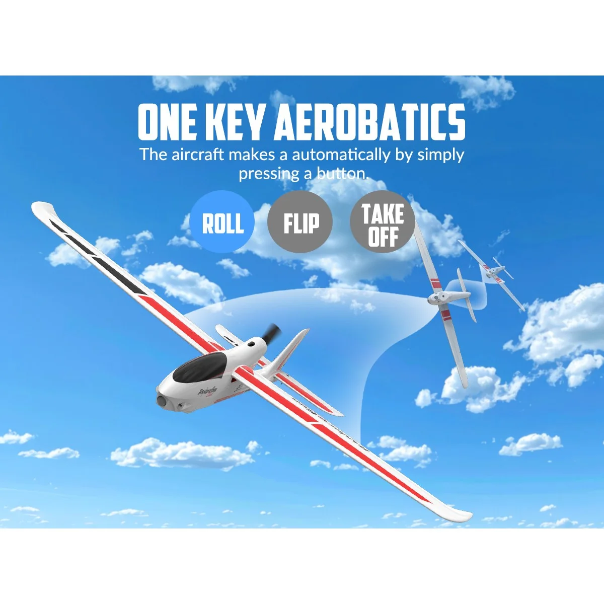 Avion Ranger 600 Stunt 3 axes - 600mm avec stabilisateur de vol RTF Volantex Volantex V761-2SW - 5
