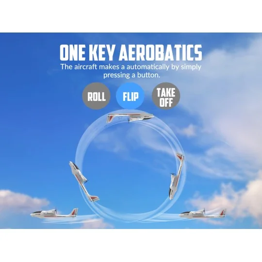 V761-2SW-Avion Ranger 600 Stunt 3 axes - 600mm avec stabilisateur de vol RTF Volantex