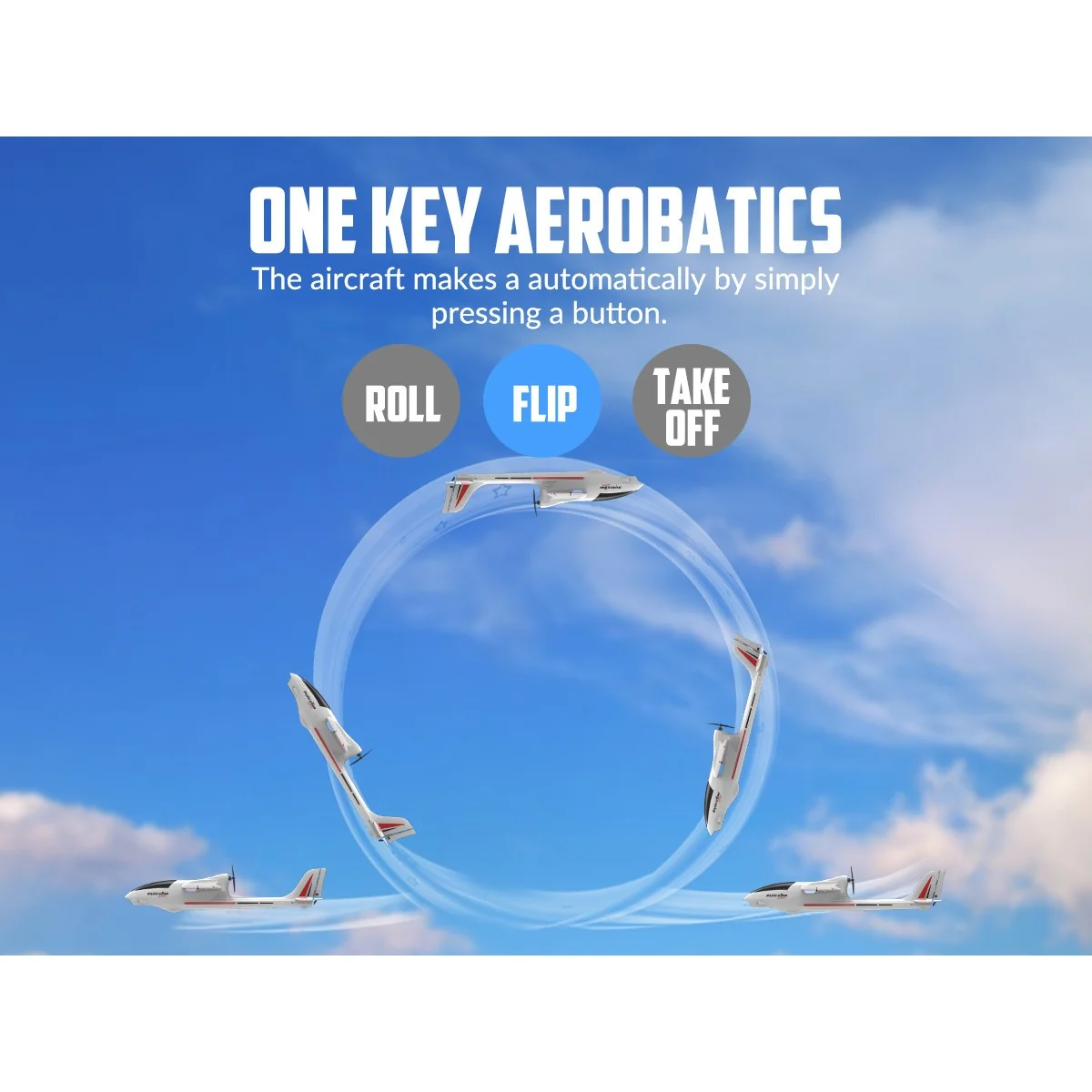 Avion Ranger 600 Stunt 3 axes - 600mm avec stabilisateur de vol RTF Volantex Volantex V761-2SW - 6