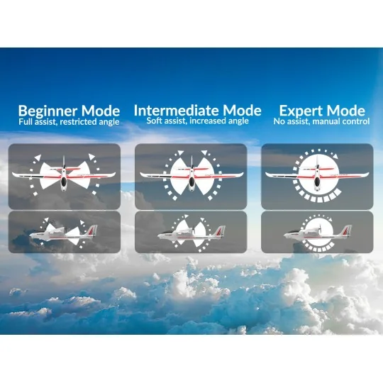 V761-2SW-Avion Ranger 600 Stunt 3 axes - 600mm avec stabilisateur de vol RTF Volantex