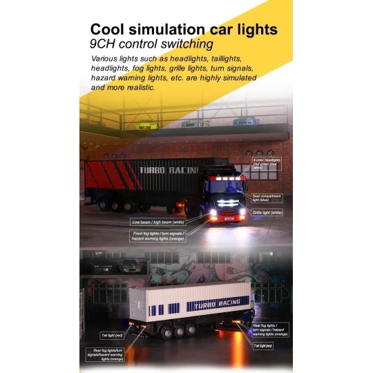 TB-C50-XX-Micro Camion 1/76 RTR Turbo Racing