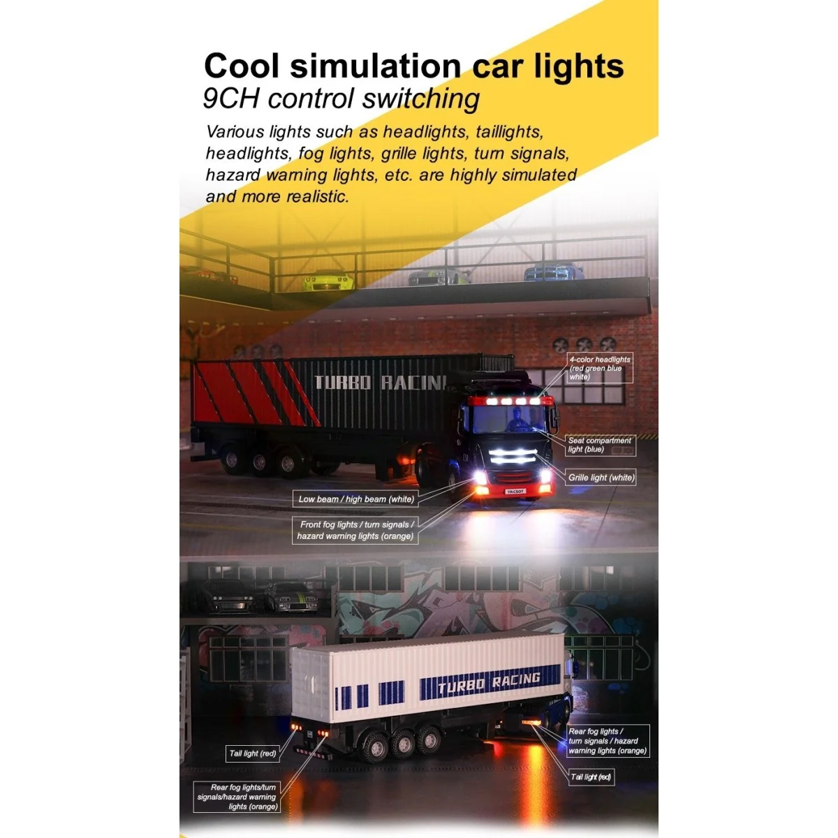 Micro Camion 1/76 RTR Turbo Racing Turbo Racing TB-C50-XX - 4