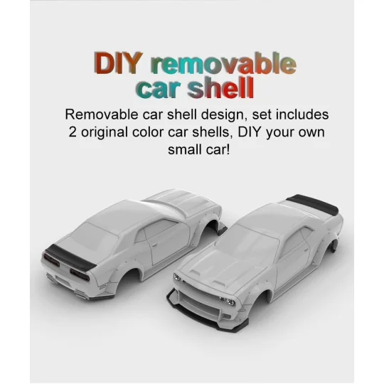 TB-C75-XX-Micro Muscle Car 1/76 RTR Turbo Racing