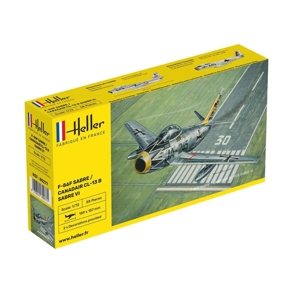 F-86F Sabre / Canadair CL-13 B Sabre VI 1/72 Heller Heller HEL-80277 - 1 F-86F Sabre / Canadair CL-13 B Sabre VI 1/72 Heller Heller HEL-80277 - 1