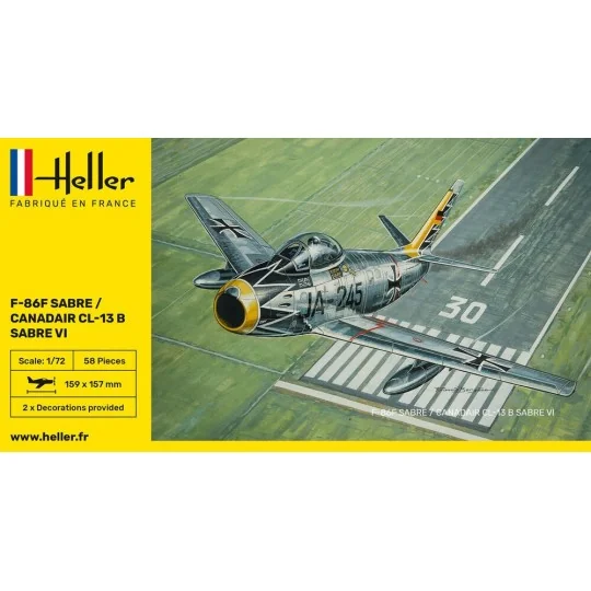 HEL-80277-F-86F Sabre / Canadair CL-13 B Sabre VI 1/72 Heller - HEL-80277