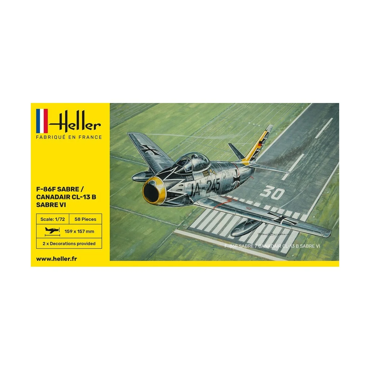 F-86F Sabre / Canadair CL-13 B Sabre VI 1/72 Heller Heller HEL-80277 - 2 F-86F Sabre / Canadair CL-13 B Sabre VI 1/72 Heller Heller HEL-80277 - 2