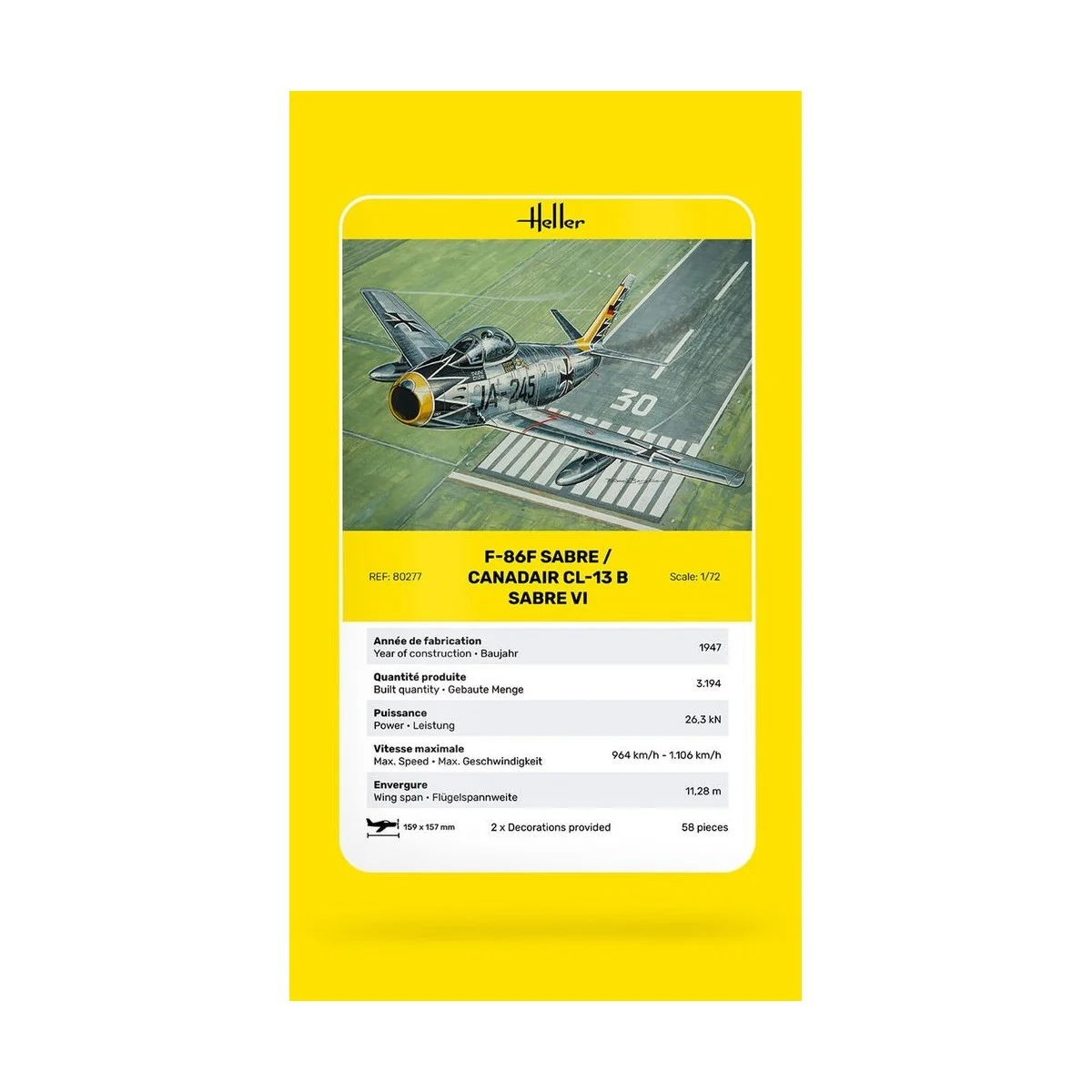 F-86F Sabre / Canadair CL-13 B Sabre VI 1/72 Heller Heller HEL-80277 - 4