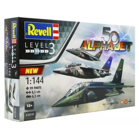 03810-Alfa Jet (x3) 50th Anniversary 1/144 Revell - 03810