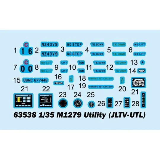 M1279 Utility Truck (JLTV-UTL) 1/35 I Love Kit Hobby Boss 63538 - 2 63538-M1279 Utility Truck (JLTV-UTL) 1/35 I Love Kit - 63538