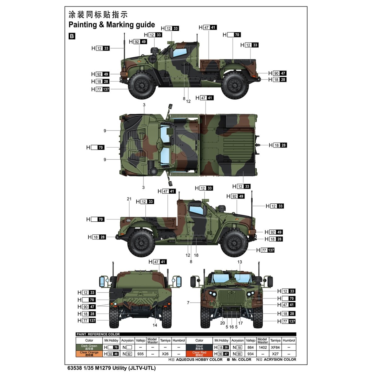 Camion M1279 Utility (JLTV-UTL) 1/35 I Love Kit Hobby Boss 63538 - 4