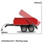 413108-Red Tipper for RC Tractor 1/16
