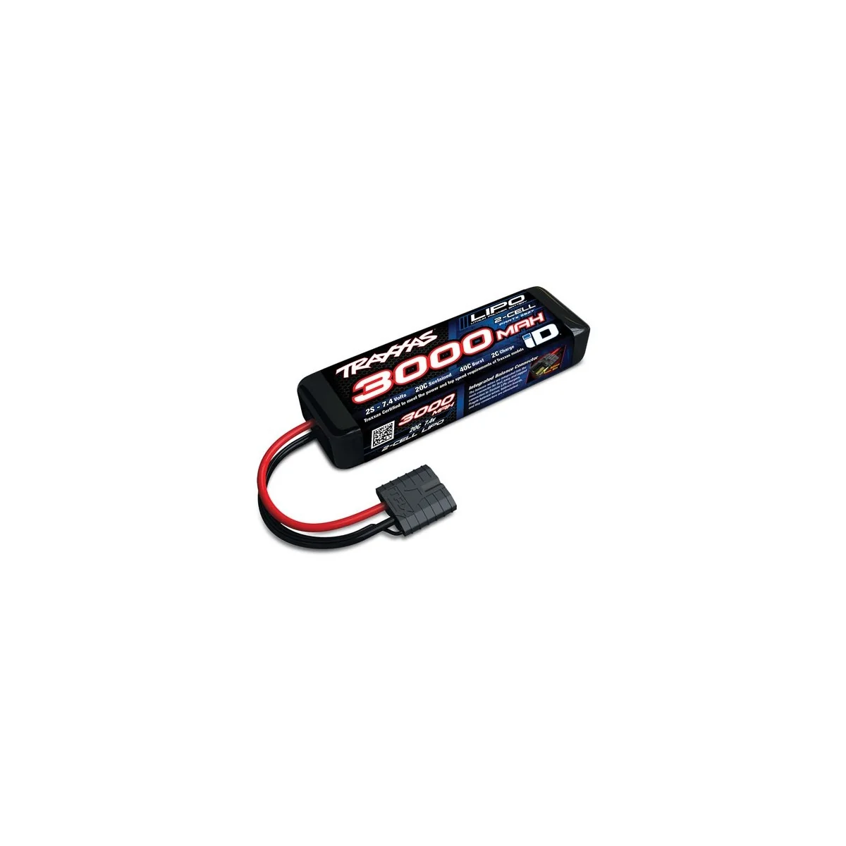 LiPo 2S 7.4V 3000mAh 20C ID Traxxas Traxxas TRX-2827X - 1