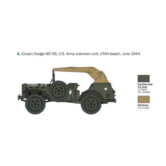 Dodge WC-56/57 1/35 Italeri Italeri I228 - 4 I228-Dodge WC-56/57 1/35 Italeri - I228