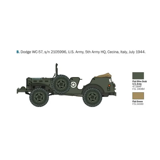 Dodge WC-56/57 1/35 Italeri Italeri I228 - 5 I228-Dodge WC-56/57 1/35 Italeri - I228