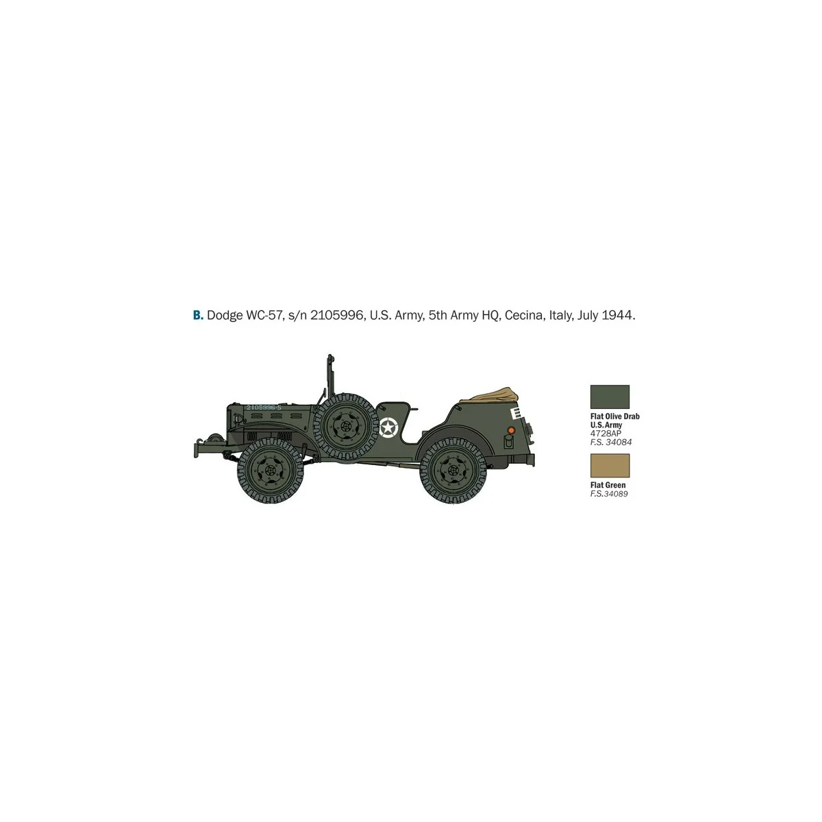 Dodge WC-56/57 1/35 Italeri Italeri I228 - 5 Dodge WC-56/57 1/35 Italeri Italeri I228 - 5