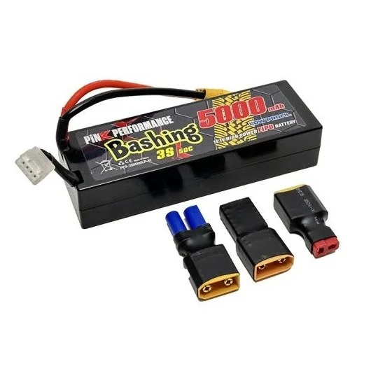 PP3-3S5000LP-M-Li-Po 5000mAh 50C 3S 11.1V Low Profil coqué (Multi) Pink Performance