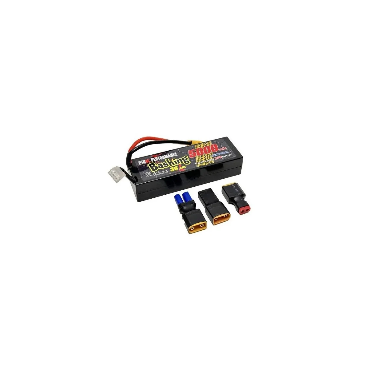 Li-Po 5000mAh 50C 3S 11.1V Low Profile Shell (Multi) Pink Performance Pink Performance PP3-3S5000LP-M - 1