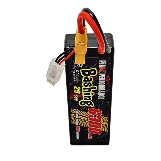 PP3-2S6300-M-Li-Po 6300mAh 50C 2S 7.4V coqué (Multi) Pink Performance - PP3-2S6300-M