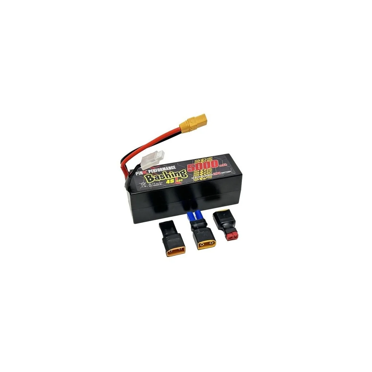 Li-Po 5000mAh 50C 4S 14.8V coqué (Multi) Pink Performance Pink Performance PP3-4S5000-M - 1