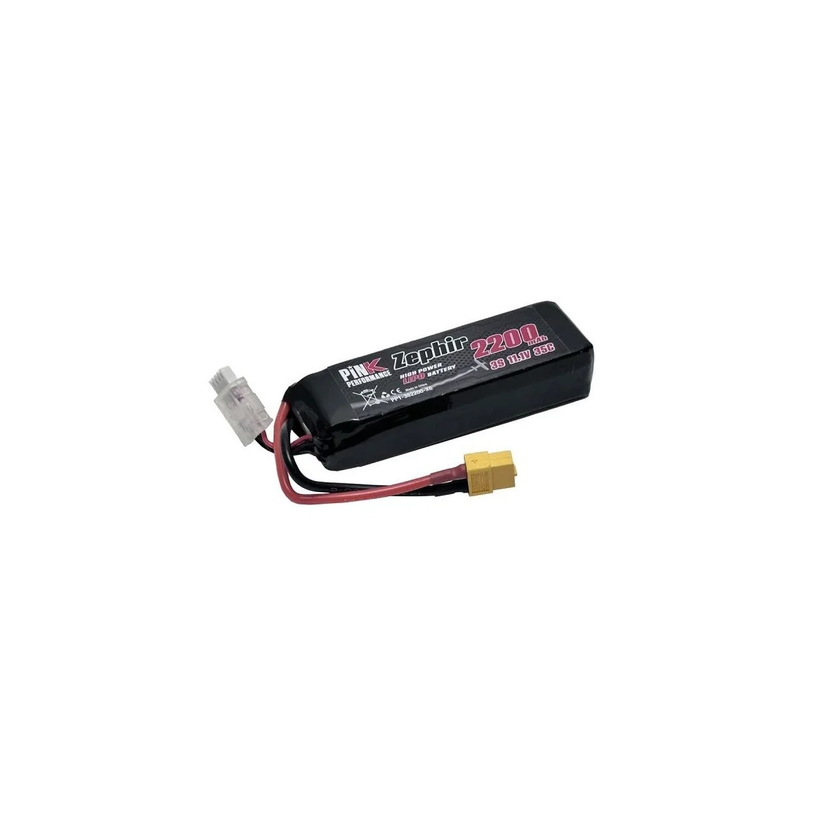 Li-Po 2200mAh 35C 3S 11.1V (XT60) Pink Performance Pink Performance PP1-3S2200-X6 - 1