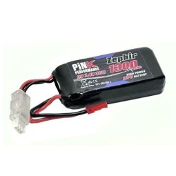 Li-Po 1300mAh 35C 2S 7.4V (JST) Pink Performance Pink Performance PP1-2S1300-J - 1