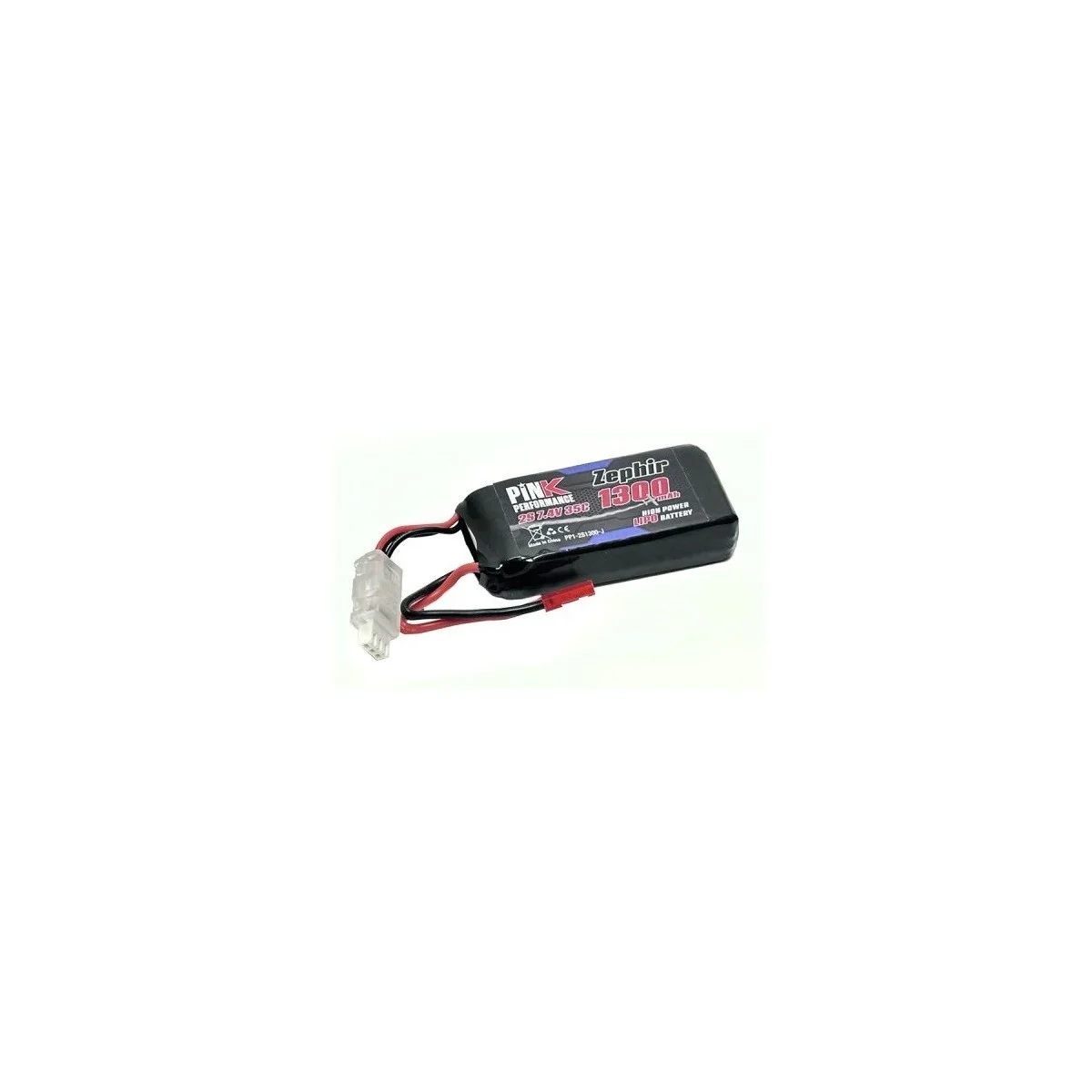 Li-Po 1300mAh 35C 2S 7.4V (JST) Pink Performance Pink Performance PP1-2S1300-J - 1 Li-Po 1300mAh 35C 2S 7.4V (JST) Pink Performance Pink Performance PP1-2S1300-J - 1