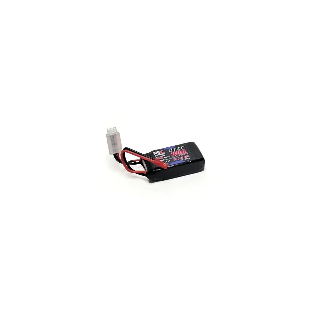 Li-Po 800mAh 35C 2S 7.4V (JST) Pink Performance Pink Performance PP1-2S0800-J - 1 Li-Po 800mAh 35C 2S 7.4V (JST) Pink Performance Pink Performance PP1-2S0800-J - 1