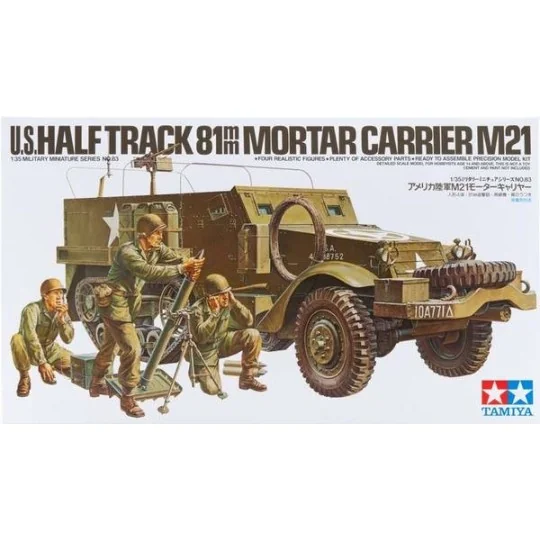 35083-M21 Half-Track US 81mm Mortar Carrier 1/35 Tamiya - 35083