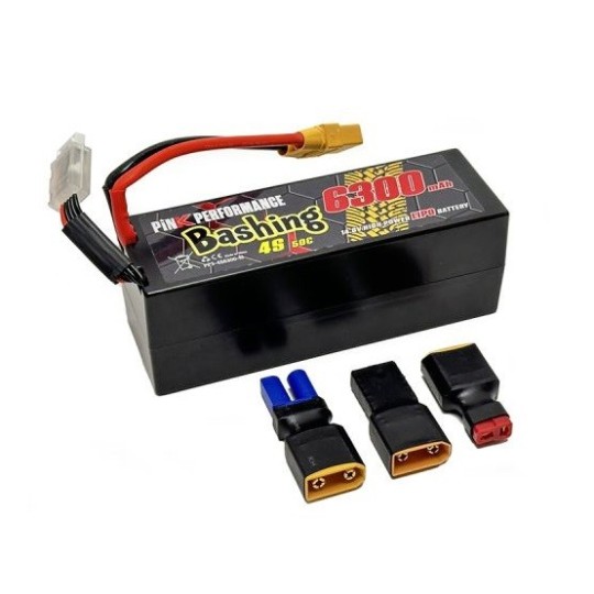 PP3-4S6300-M-Li-Po 6300mAh 50C 4S 14.8V coqué (Multi) Pink Performance