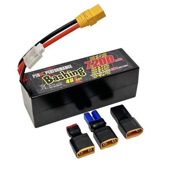 PP3-4S7200-M-Li-Po 7200mAh 50C 4S 14.8V coqué (Multi) Pink Performance