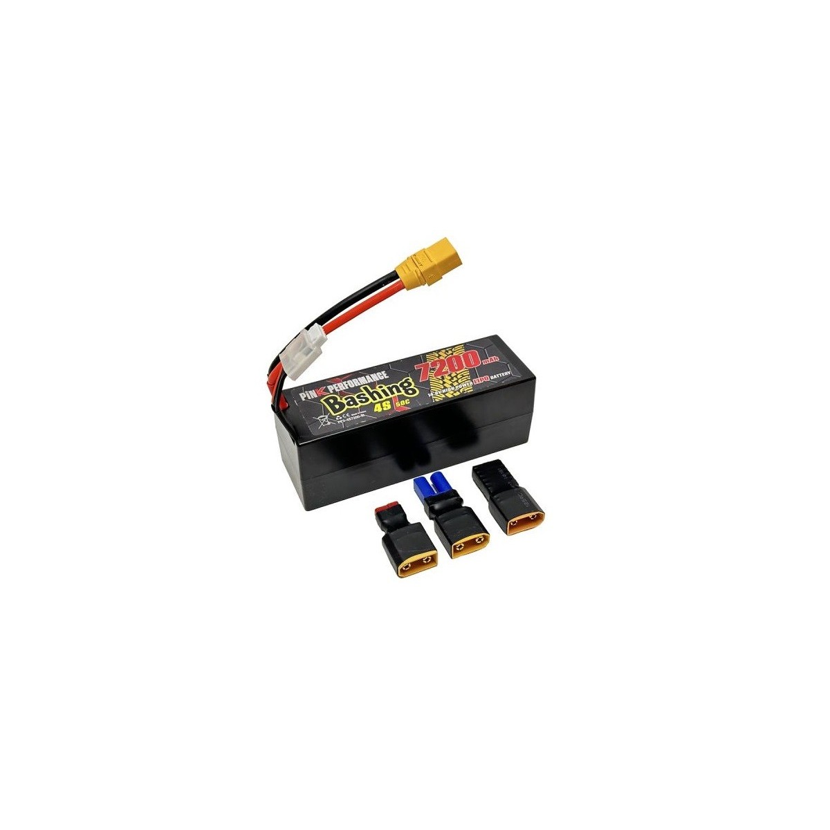 Li-Po 7200mAh 50C 4S 14.8V coqué (Multi) Pink Performance Pink Performance PP3-4S7200-M - 1
