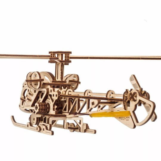 UG-70225-Mini Helicopter Puzzle 3D Wood UGEARS