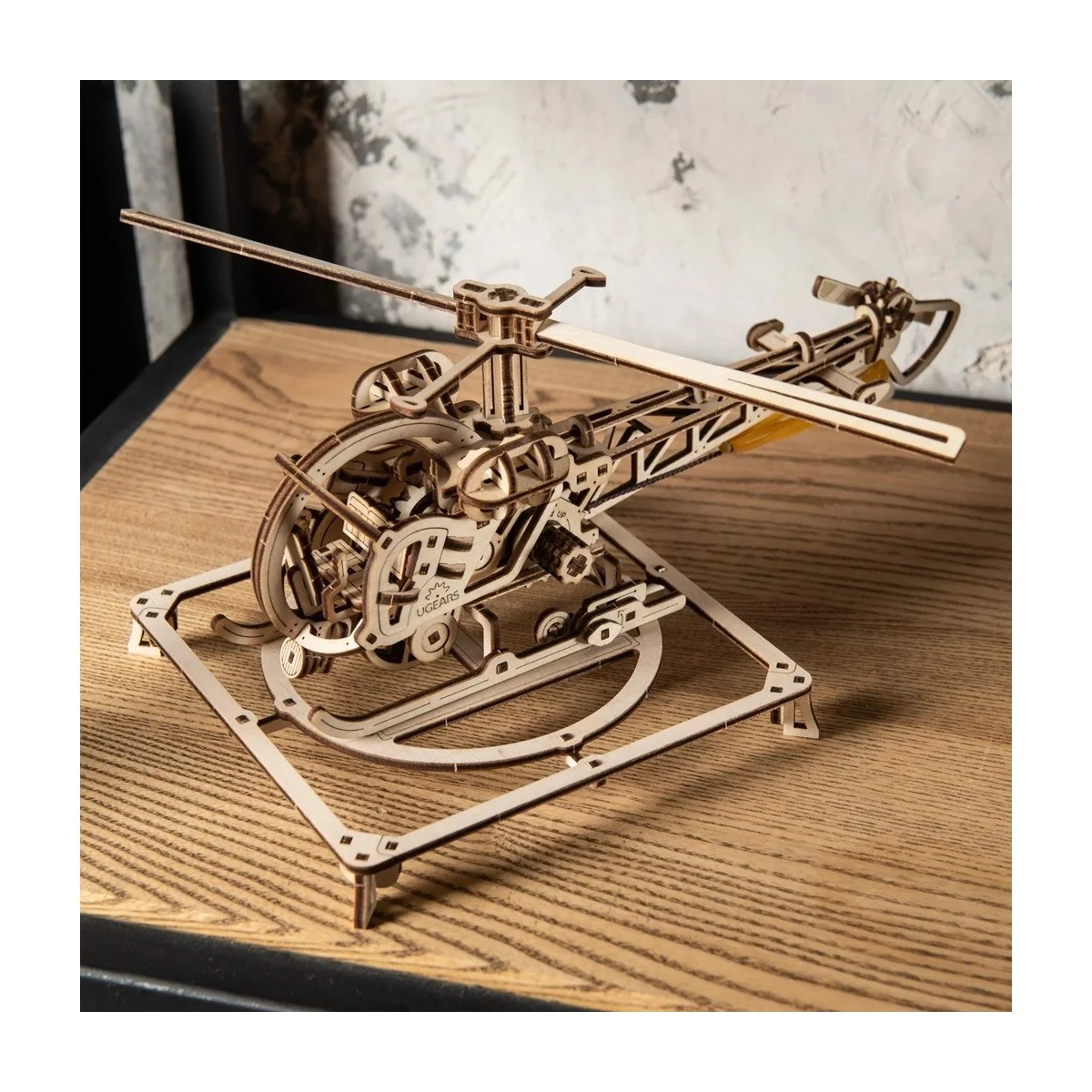 Mini Helicopter Puzzle 3D Wood UGEARS UGEARS UG-70225 - 3 Mini Helicopter Puzzle 3D Wood UGEARS UGEARS UG-70225 - 3