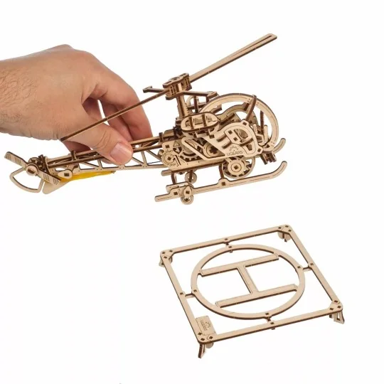 UG-70225-Mini hélicoptère Puzzle 3D bois UGEARS - UG-70225