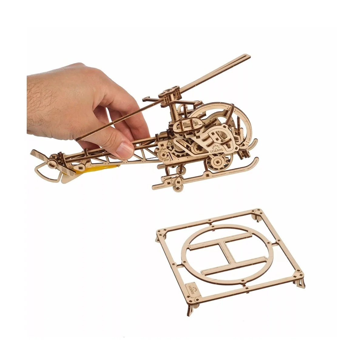 Mini hélicoptère Puzzle 3D bois UGEARS UGEARS UG-70225 - 3