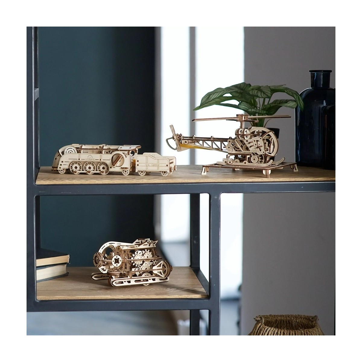 Mini Helicopter Puzzle 3D Wood UGEARS UGEARS UG-70225 - 5 Mini Helicopter Puzzle 3D Wood UGEARS UGEARS UG-70225 - 5